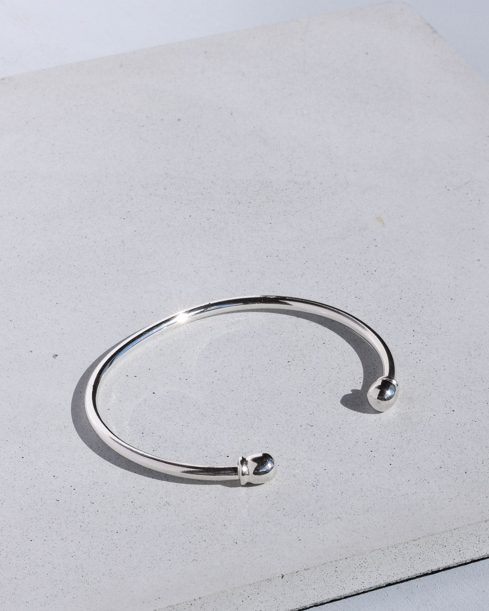 メキシコ シルバーバングル / MODERNIST TAXCO Silver Cuff Bangle