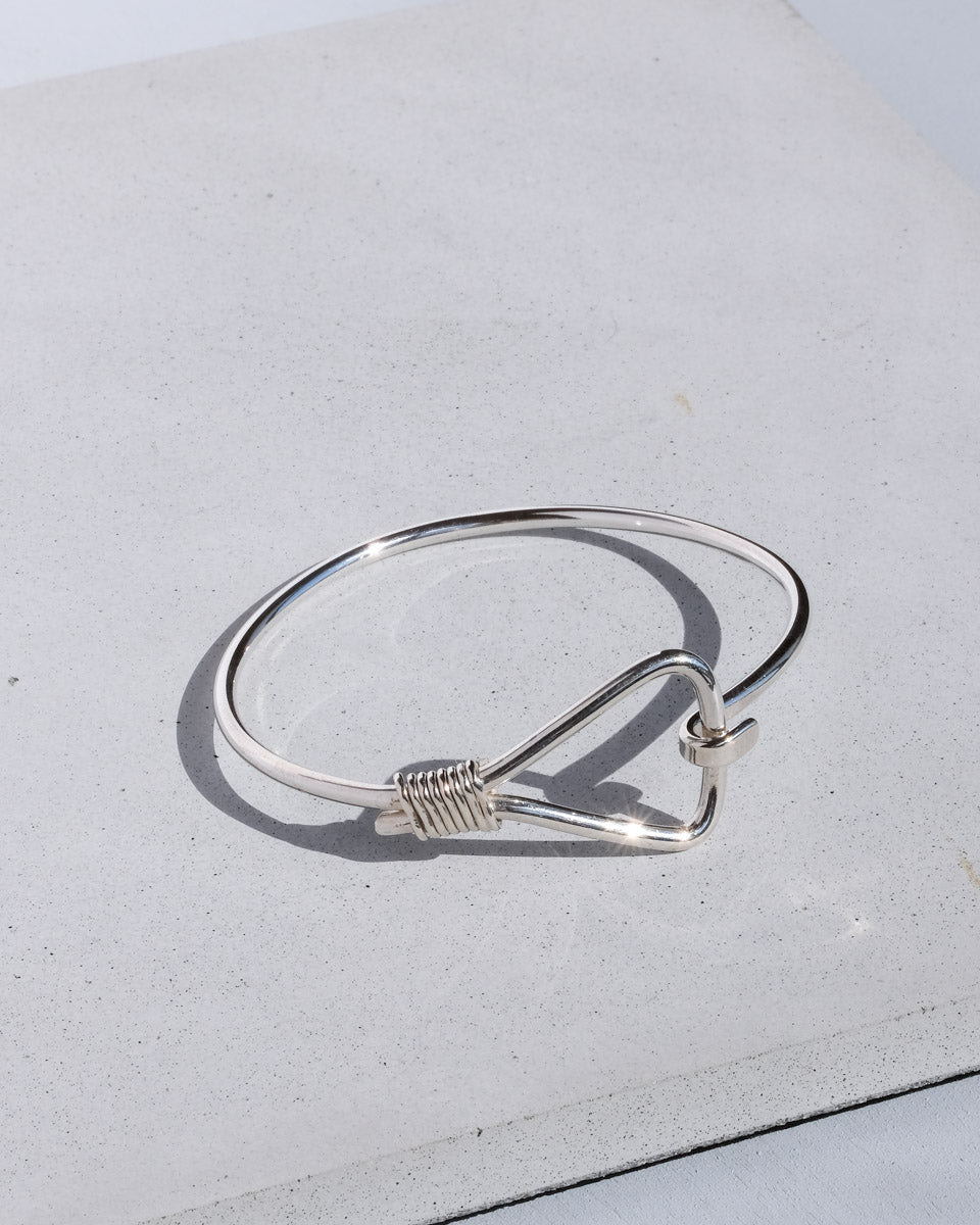 メキシコ ヴィンテージ シルバーバングル / Mexico Silver Hook Bangle 