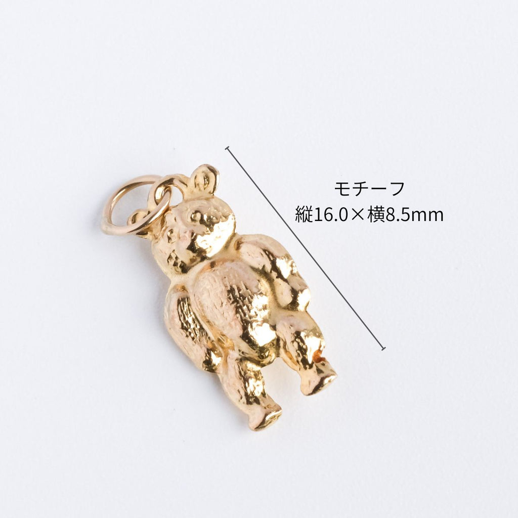 テディベア チャーム 9Kゴールド / bear charm 9ct 9K yellow gold – chili