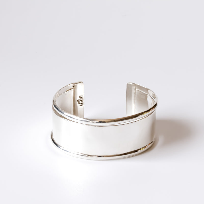 Vintage Silver Bracelet Bangle / Wide Silver Bangle – chili