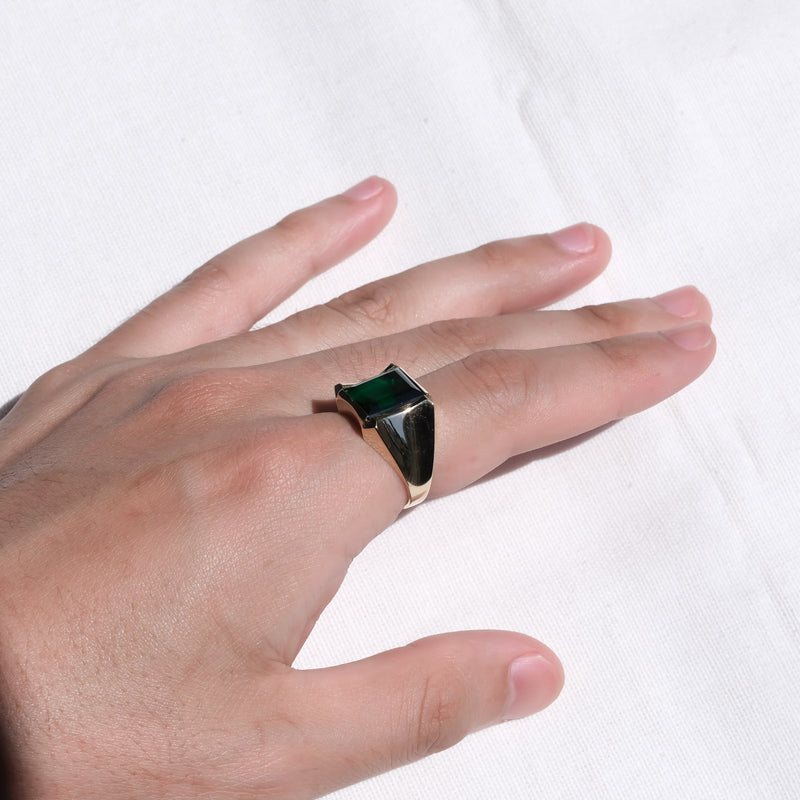Emerald classic ring 10K Gold