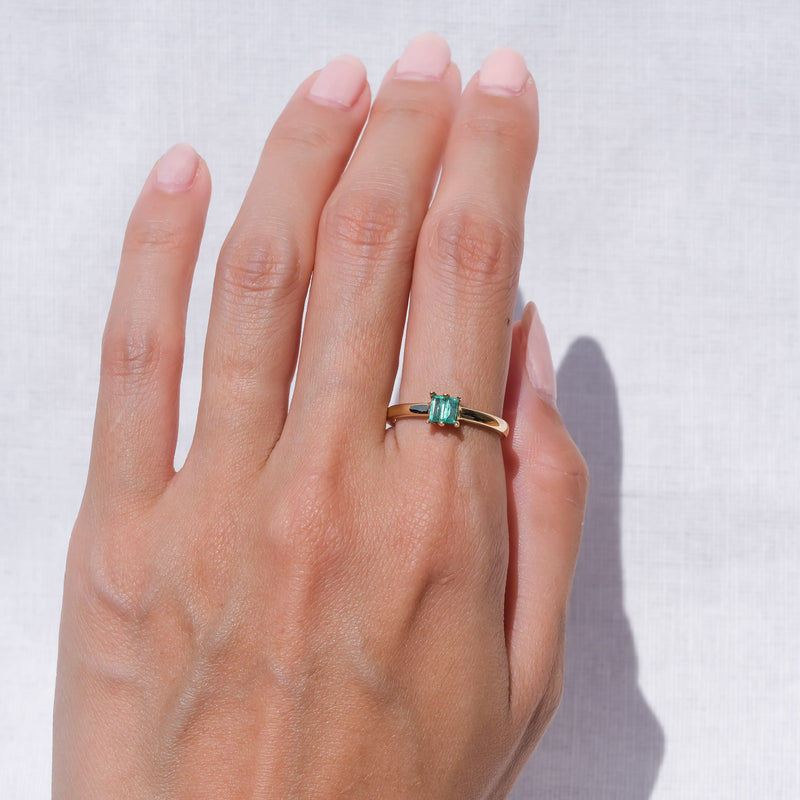 エメラルド 18K リング 11.5号 / Emerald Ring 18K Size 11.5 – chili