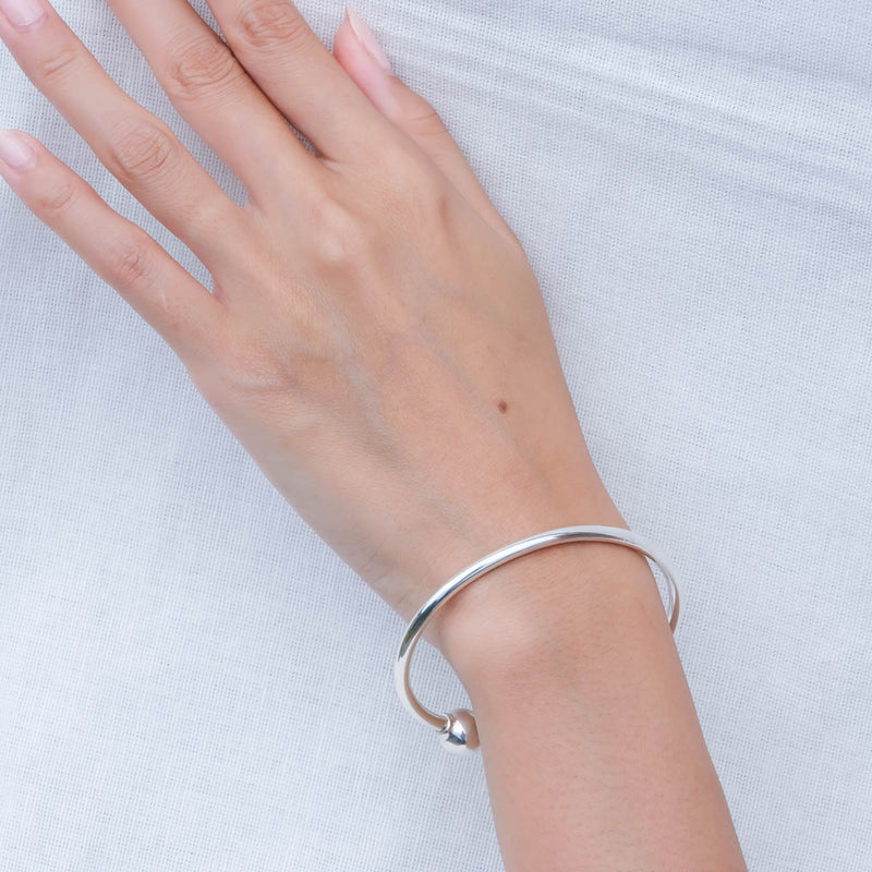 メキシコ ヴィンテージ シルバー バングル / MODERNIST TAXCO Gold u0026 Silver Cuff Bangle