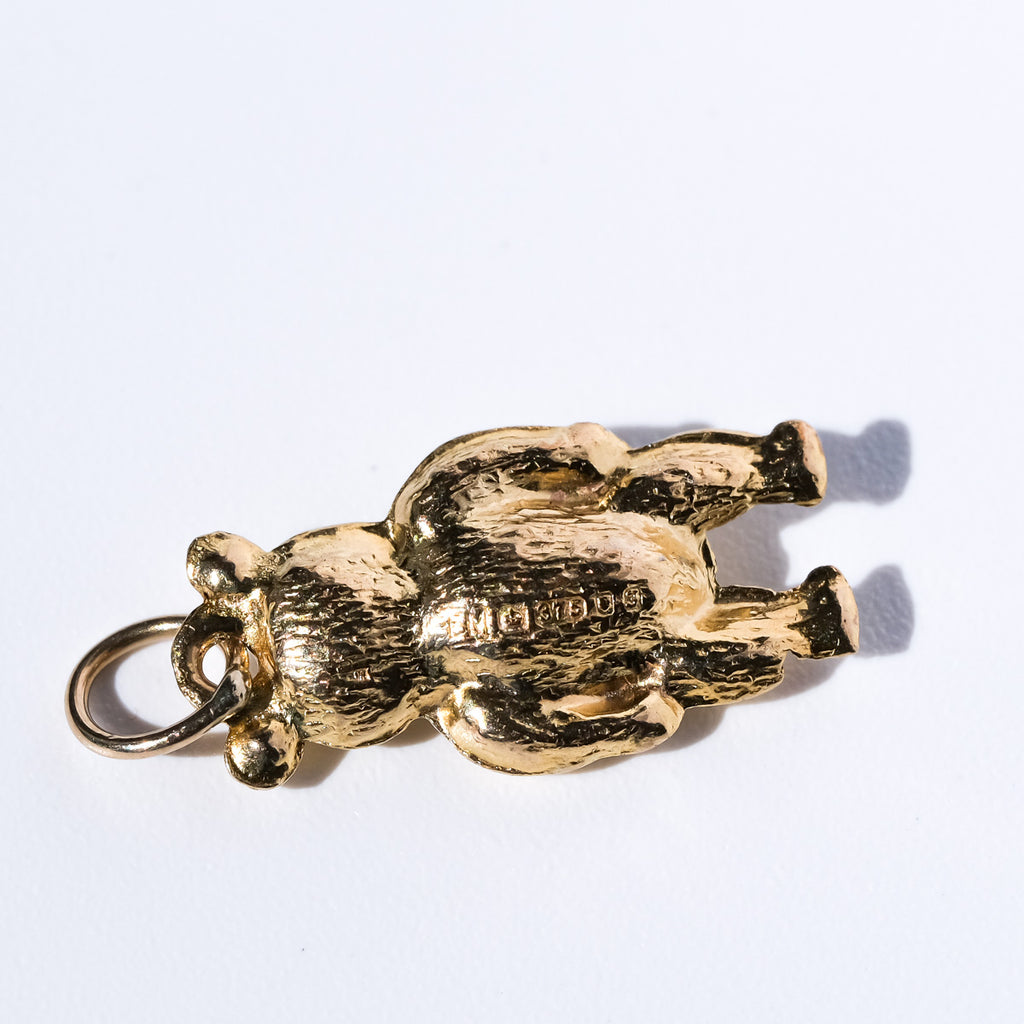 テディベア チャーム 9Kゴールド / bear charm 9ct 9K yellow gold – chili