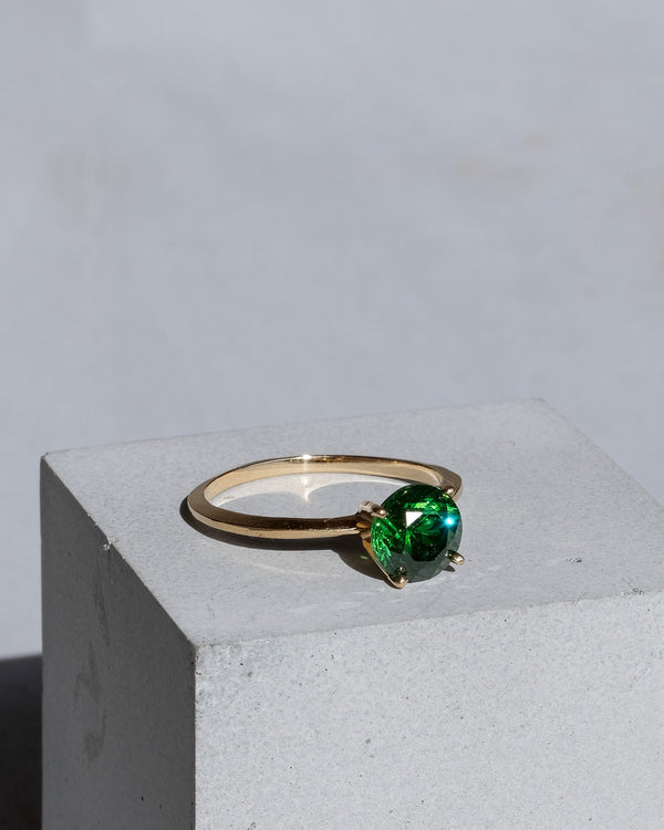 Green tourmaline ring 14K Gold