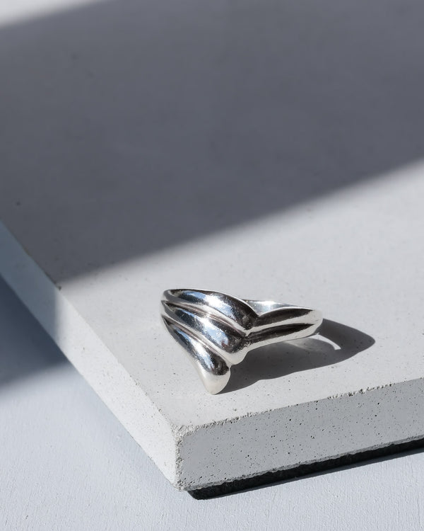 Modern Ring 925 Silver JEZ Design / USA