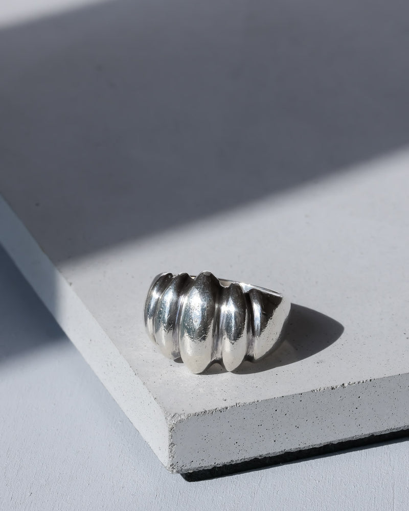 ヴィンテージ シルバー リング / Taxco Modernist Ring Size 13 – chili