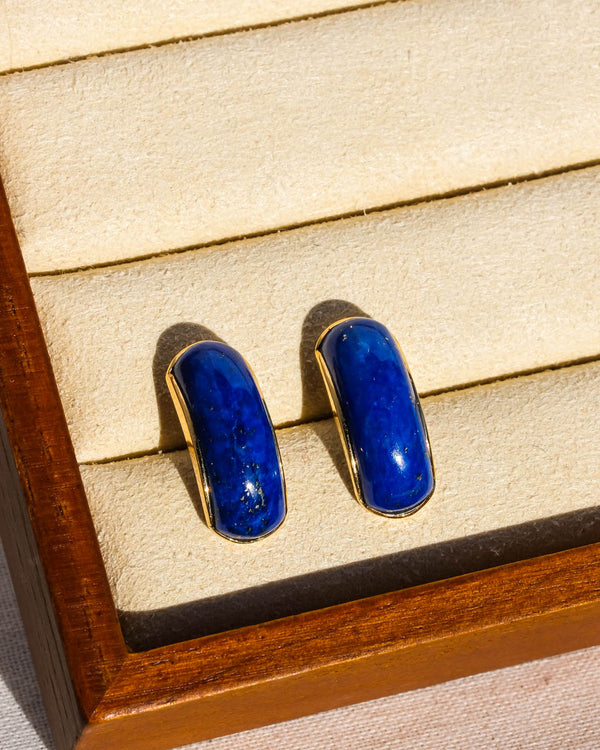 Lapis lazuli earrings 14K Gold