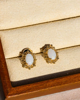 Opal earrings 14K Gold