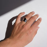Modern Ring 925 Silver Zenray Design / USA