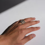 Stud Band Ring 925 Silver / Mexico